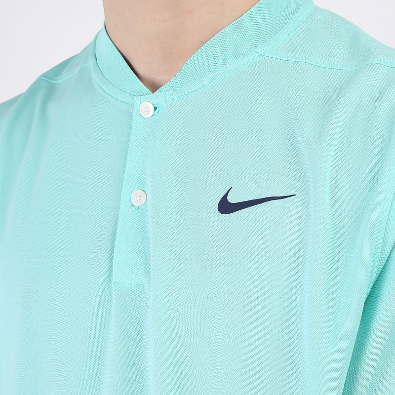 мужская голубая футболка Nike Dri-FIT Victory Golf Polo BV6235-307 - цена, описание, фото 2